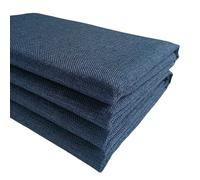Pour Housse de Canapé et Chaise - Tissu Épais Type Lin TinaKim, Vente au Mètre (bleu marine 17, Dimensions : 145x200 cm)