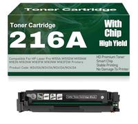 pour HP M155A M155DW M155NW M182N M182NW M183FW M183NW M183FDW Cartouches de Toner avec Puce Compatibles 216A W2410A W2411A W2412A W2413A Cartouche de Toner,Black-216A