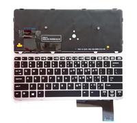 pour HP pour Elitebook 820 G1 G2 720 725 Clavier US(Silver Frame Backlit)