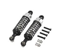Pour HPI Pour HSP Pour Traxxas Pour Losi Pour WLtoys A959 A969 A979 K929 1/18 2 Pièces Amortisseurs 65 Mm À Réglage Hydraulique Rechange Pour Voiture Radiocommandée Amortisseur RC(Silver)