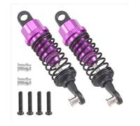 Pour HPI Pour HSP Pour Traxxas Pour Losi Pour Wltoys A959 A969 A979 K929 1/18 AC52 2 Pièces Amortisseurs 65 Mm À Réglage Hydraulique Pièces De Voiture Radiocommandée Amortisseur RC(Purple)