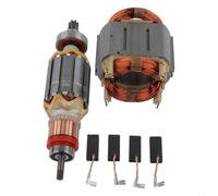 Pour HR4001C HR4010C HR4011C Remplacement pour Rotor Stator et Carbon Brush Set Comprend 4 Balais de Charbon 5138884 6257586 Convient aux Outils Électriques