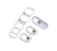 Pour HRV HR-V Pour Vezel 2014-2020 4 Pièces Panneau De Bouton De Lève-vitre De Voiture Autocollant Décoration Couverture Garniture(ABS)