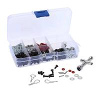 Pour HSP 1/10 Coffret Très Pratique D'outils De Réparation Spéciaux Et De Vis Comprend 270 Clés Hexagonales Pièces De Voiture Radiocommandée Accessoires Mise Niveau Rc