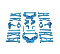 Pour HSp 14321 14322 14421 14431 C8802 1/14 Métal Bras Oscillant Coupelle Direction Pour Porte Moyeu Tour D'amortisseur Ensemble Accessoires Voiture RC De Remplacement RC Coupelle Direction(Blue)