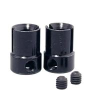 Pour HSP 94101 94102 94103 94107 94111 94123 1/10 RC 2 Pièces En Métal Pour Joint Universel Cup B Pour Buggy Drift Car Truck Spare RC Crawlers Modèles(Black)