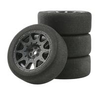 pour HSP pour HPI pour Racing 1/10 Jeu Jantes Pneus Accessoires Hexagonaux 12mm 4 Pièces Mousse sur Route Accessoire Modèle Voiture RC PièCe