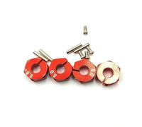 Pour HSP Pour HPI Pour Tamiya Pour Traxxas Pour Slash 5/6/7mm Roue Hexagonale 12mm Moyeux D'entraînement Avec Broches Vis RC Voiture Camions Sur Chenilles RC Mise Niveau Modèles(RED 5MM)
