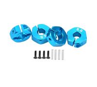 Pour HSP Pour HPI Pour Tamiya Pour Traxxas Pour Slash Aluminium 5mm 6mm 7mm 8mm 9mm 10mm 11mm 12mm Adaptateur RC Moyeu Hexagonal Avec Vis À Tête Fraisée RC Jouets Accessoires(Blue,5mm)