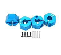 Pour HSP Pour HPI Pour Tamiya Pour Traxxas Pour Slash Aluminium 5mm 6mm 7mm 8mm 9mm 10mm 11mm 12mm Adaptateur RC Moyeu Hexagonal Avec Vis À Tête Fraisée RC Jouets Accessoires(Blue,7mm)