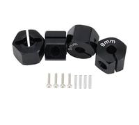 Pour HSP Pour HPI Pour Tamiya Pour Traxxas Pour Slash Aluminium 5mm 6mm 7mm 8mm 9mm 10mm 11mm 12mm Adaptateur RC Moyeu Hexagonal Avec Vis À Tête Fraisée RC Jouets Accessoires(Black,9mm)