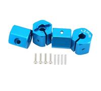 Pour HSP Pour HPI Pour Tamiya Pour Traxxas Pour Slash Aluminium 5mm 6mm 7mm 8mm 9mm 10mm 11mm 12mm Adaptateur RC Moyeu Hexagonal Avec Vis À Tête Fraisée RC Jouets Accessoires(Blue,12mm)