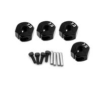 Pour HSP Pour HPI Pour Tamiya Pour Traxxas Pour Slash Pour Redcat Pour Sakura 1/10 Adaptateur Moyeu Hexagonal Roue 5/6/7mm Moyeux D'entraînement 12mm Crawler RC Accessoires Voiture Rc(7mm Black)