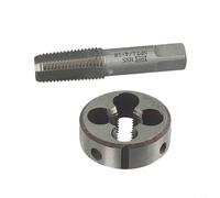 Pour HSS /4-18 pour taraud NPT et /4-18 pour NPT Ensemble de matrices pour filetage de tuyau, comprend des outils de taraudage et de matrice, longueur 61 mm, compatibilité OD 38 mm