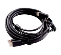 Pour HTC Vive 3-en-1 Accessoires Câble de remplacement compatible HDMI 5M, USB, Power VR Games