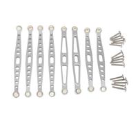 Pour HuangBo ZP1001 ZP1002 ZP1003 ZP1004 1/10 Métal Modification De La Biellette De Direction Fixe Voiture RC Pièces Et Accessoires De Mise À Niveau Composants(Silver)