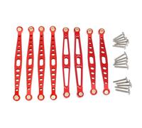 Pour HuangBo ZP1001 ZP1002 ZP1003 ZP1004 1/10 Métal Modification De La Biellette De Direction Fixe Voiture RC Pièces Et Accessoires De Mise À Niveau Composants(Red)