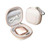 pour Huawei FreeClip 2, étui de Voyage Rigide en EVA pour écouteurs, Pochette Portable Antichoc à Double Compartiment，Beige