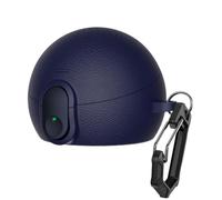 pour Huawei FreeClip 2S (2026) Étui pour Casque Bluetooth en Cuir，Bleu | Couvercle de Verrouillage Antichoc, Prise En Charge de La Charge Sans Fil, Anti-Perte avec Mousqueton en Métal