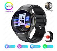 Pour Huawei Gt6 Ultra Montre Intelligente Hommes 1.53 "360*360 Hd Écran Hommes D'Affaires Montre Fréquence Cardiaque Bluetooth Appel Étanche Smartwatch.Gris.L