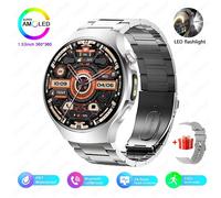 Pour Huawei Gt6 Ultra Montre Intelligente Hommes 1.53 "360*360 Hd Écran Hommes D'Affaires Montre Fréquence Cardiaque Bluetooth Appel Étanche Smartwatch.Yellow.L