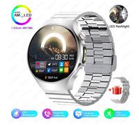 Pour Huawei Gt6 Ultra Montre Intelligente Hommes 1.53 "360*360 Hd Écran Hommes D'Affaires Montre Fréquence Cardiaque Bluetooth Appel Étanche Smartwatch.Argent.L