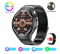 Pour Huawei Gt6 Ultra Montre Intelligente Hommes 1.53 "360*360 Hd Écran Hommes D'Affaires Montre Fréquence Cardiaque Bluetooth Appel Étanche Smartwatch.Green.L