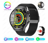 Pour Huawei Gt6 Ultra Montre Intelligente Hommes 1.53 "360*360 Hd Écran Hommes D'Affaires Montre Fréquence Cardiaque Bluetooth Appel Étanche Smartwatch.Rouge.L