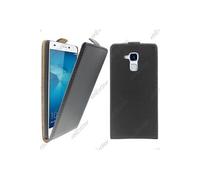 pour Huawei Honor 5C - Housse Coque Etui à rabat PU cuir ULTRA FINE (ultra slim case), Couleur Noir