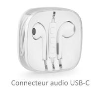 Pour Huawei P20 Pro : Casque Ergonomique Blanc USB-C