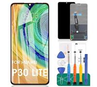 Pour Huawei p30 Lite/nova 4e écran LCD de remplacement Digitizer Glass Assemblage?Film trempé gratuit, colle et outils noirs.