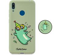 Pour HUAWEI Y7 2019 Support flexible Case Soft TPU Full Cover Téléphone mignon 2