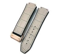 Pour Hublot Watch Strap ， Bracelets de surveillance en caoutchouc de CowHide Rubber Bands de 25 à 19 mm