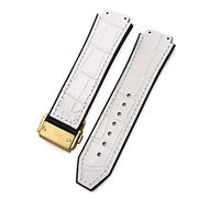 Pour Hublot Watch Strap ， Bracelets de surveillance en caoutchouc de CowHide Rubber Bands de 25 à 19 mm