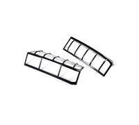 Pour HUMMER Pour H3 2005-2009 Acier Inoxydable Noir Voiture Pare-chocs Arrière Couvercle Feu Garniture Cadre Accessoires Auto Couvercle de Feu Arrière(Style A)