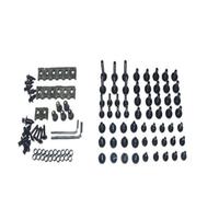pour HYOSUNG GT250R 2006-2010 Kit Complet Boulons Carénage Moto Kit Boulons Ecrous Carénage(Black)