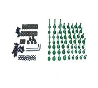 pour HYOSUNG GT250R 2006-2010 Kit Complet Boulons Carénage Moto Kit Boulons Ecrous Carénage(Green)