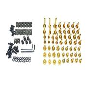 pour HYOSUNG GT250R 2006-2010 Kit Complet De Boulons Carénage Moto Kit Boulons Ecrous Carénage(Gold)
