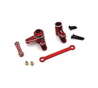 Pour Hyper GO Pour MJX 10208 1/10 Composant Direction Métal Servo Tige Rc Modèle Chenille Voiture Accessoires Mises Niveau Remplacements Utiliser RC Pièces De Voiture(Red)
