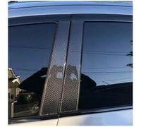pour Hyundai Genesis G80 2015-2022, Moulure Centrale de Porte latérale B/C, Autocollant Anti-Rayures, A/Noir Brillant (Normal/B/Aspect Fibre de Carbone)