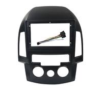 pour Hyundai I30 2008 2009 2010 2011 Fascia De Voiture at/MT AC Double Din DVD Cadre 9 Pouces Audio Montage Adaptateur Panneau Tableau De Bord CFCKHPTHAZ(Frame MT an Cord)