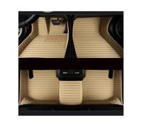 pour Hyundai I30 2009 2010 2011 2012 Tapis De Sol De Voiture en Cuir PU Rayé Tapis De Sol Imperméable(Beige 5 Seat)
