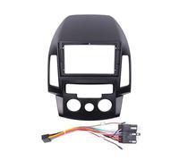 pour Hyundai I30 2009-2011 at/MT Cadre Façade D'autoradio Compatible avec Écran 2Din 9 Pouces Intégré Au Tableau Bord(Frame and Cables MT)