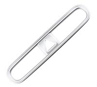 Pour Hyundai/Kona Pour Encino/Kauai 2017-2021 Garniture Couvercle Ventilation Climatisation Voiture Accessoires Intérieurs SUV Style Fiber Carbone ABS Automotive Interior Accessories (Couleur : Argen