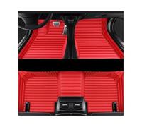 pour Hyundai pour Equus 4 Sièges 5 Sièges 2010-2017 Tapis De Sol De Voiture en Cuir PU Rayé Tapis De Pied Imperméables(Red 5 Seat,4 Seat 10-2017)