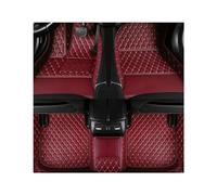 pour Hyundai pour Genesis G80 2020 2021 2022 2023 Tapis De Sol De Voiture Personnalisés Tapis De Sol Intérieur en Cuir pour Voiture(Wine Red)