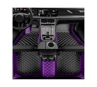 pour Hyundai pour Genesis G80 2020-2023 GV60 GV80 Tapis De Sol De Voiture Personnalisé Tapis Intérieur en Cuir Tapis De Pied Imperméables(Purple Black,G80 2020-2023)