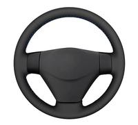 pour Hyundai pour Getz 2005-2011 pour Accent 2006-2011 Couverture Volant Voiture Cousue À La Main Housse Volant Voiture(White Thread)