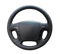 pour Hyundai pour Santa Fe 2006 2007 2008 2009 2010 2011 2012 Housse De Volant De Voiture en Cuir Microfibre(Black Line)