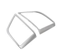 Pour Hyundai Pour Tucson 2015 2016 2017 2018 2019 2020 Autocollant Garniture Bouton Volant Fibre Carbone Interior Garniture Cadre(Silver)